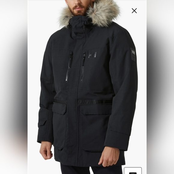 Helly Hansen Size M Down Black Warm Parka - Picture 4 of 17